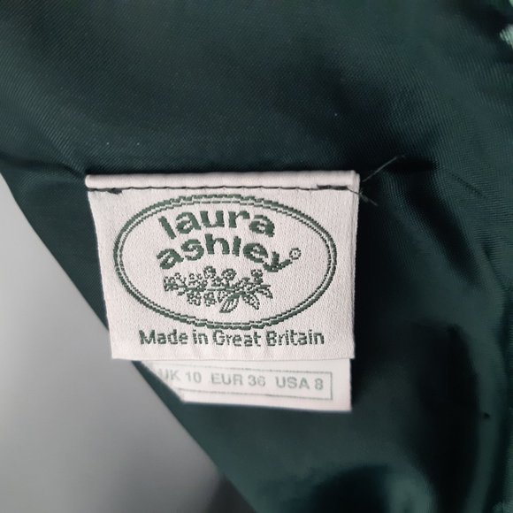 Laura Ashley green velvet dress, size UK10/US8 - Picture 2 of 5